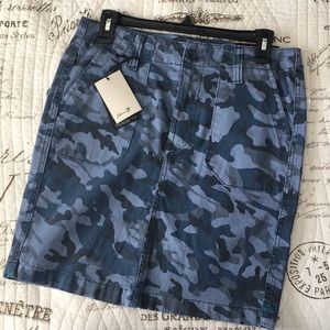 NWT! Camo jean skirt!